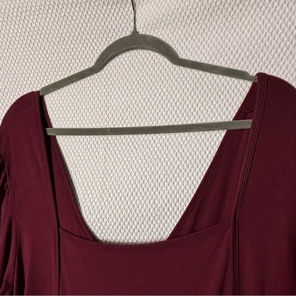 SMASH + TESS Sz XL Payton Jumpsuit Pleats Elastic Hem Square Neckline - Picture 3 of 12